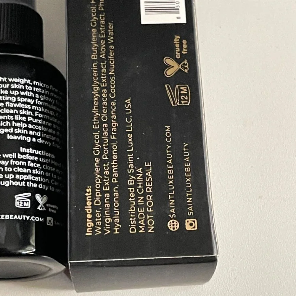 Saint Luxe BNIB Lightweight Micro Fine Glow Finish Hyaluronic Acid Setting Spray